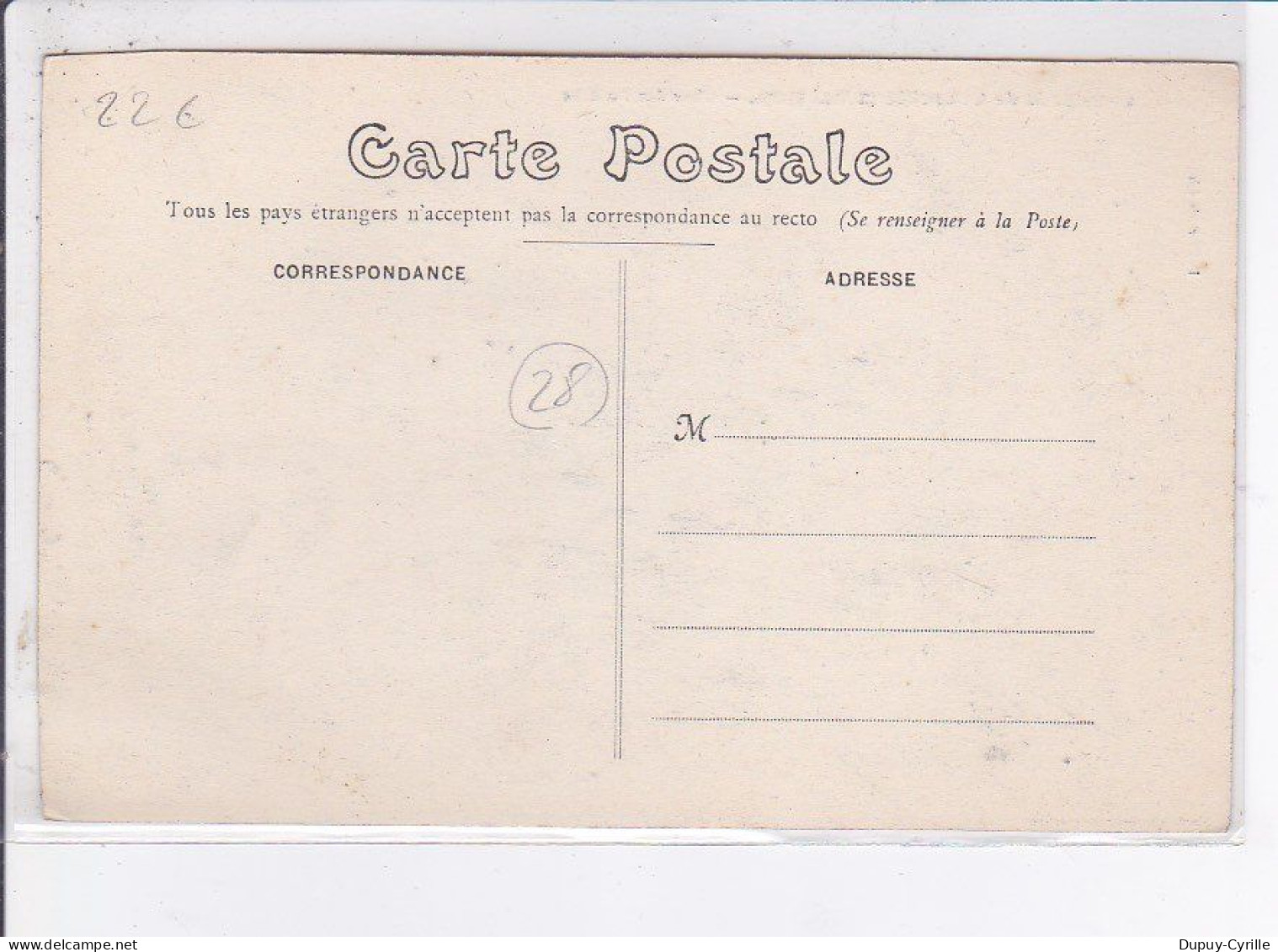 COURVILLE: 1909, Char Des Postiers - Très Bon état - Courville