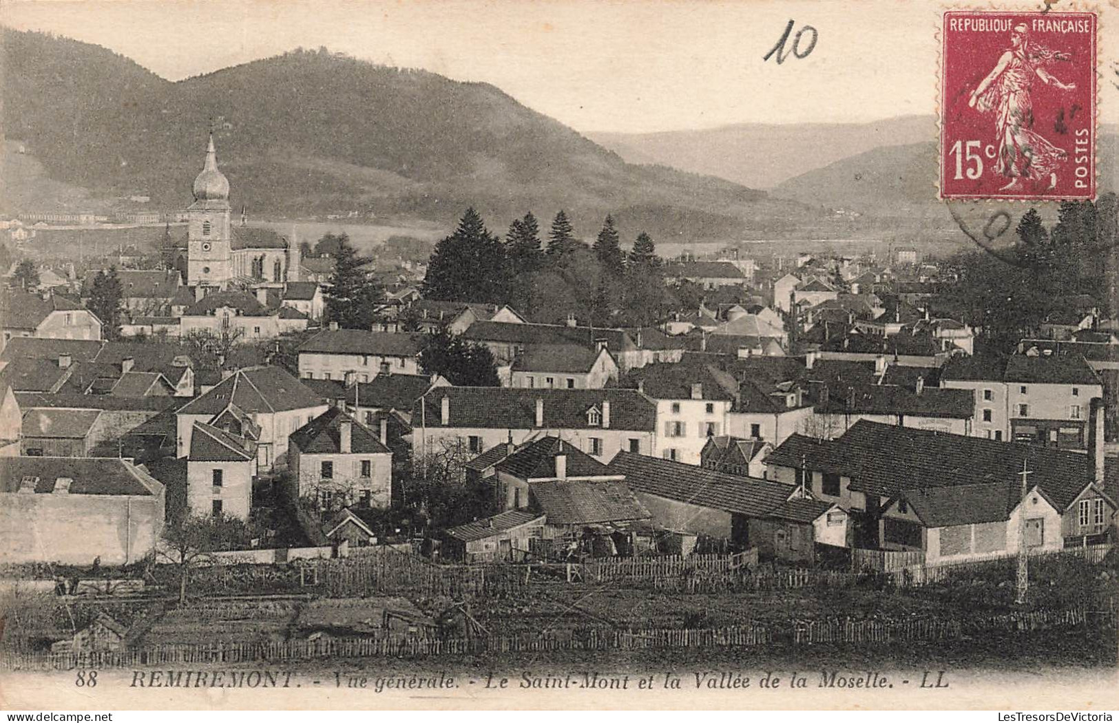 FRANCE - Remiremont - Vue Générale - Le Saint Mont Et La Vallée De La Moselle - L L  - Carte Postale Ancienne - Remiremont