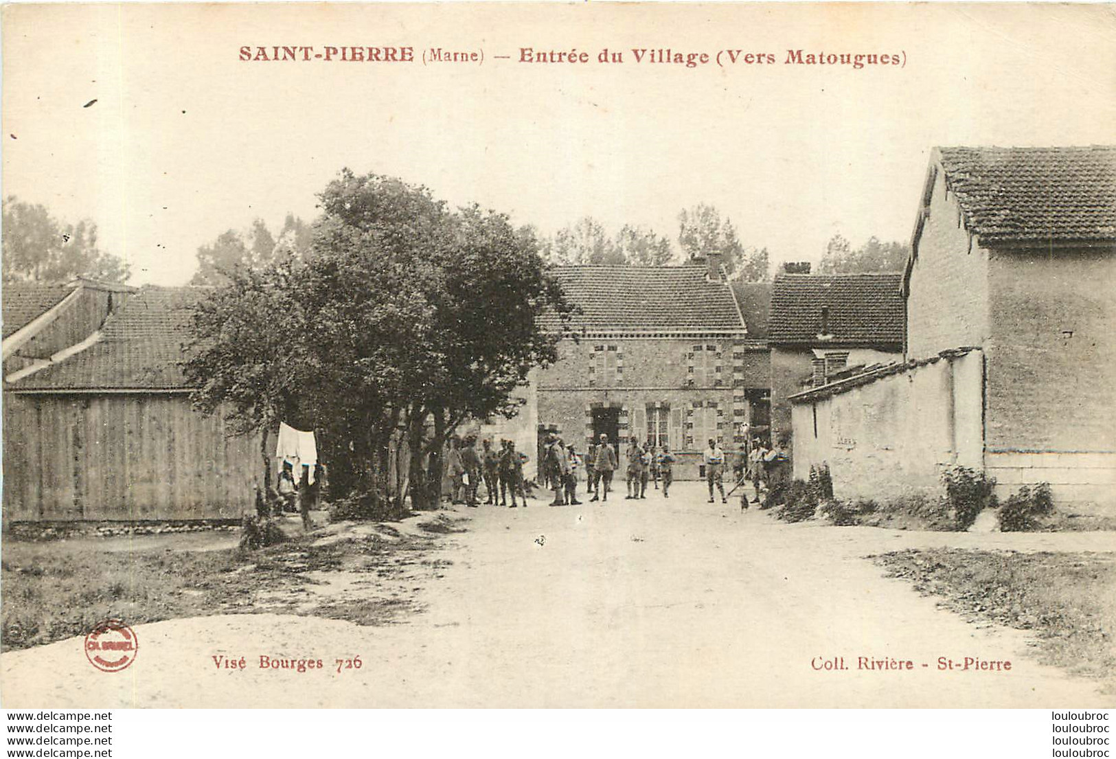 SAINT PIERRE ENTREE DU VILLAGE VERS MATOUGUES - Autres & Non Classés