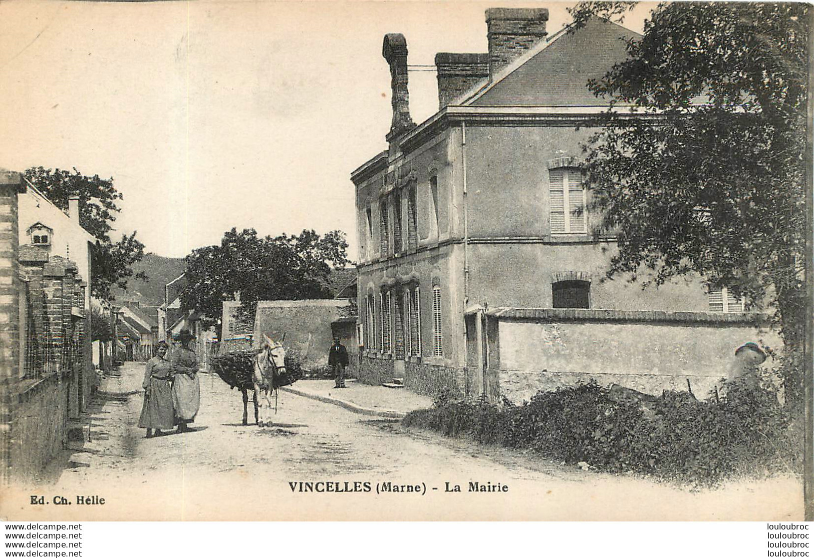 VINCELLES LA MAIRIE AVEC ANE - Autres & Non Classés