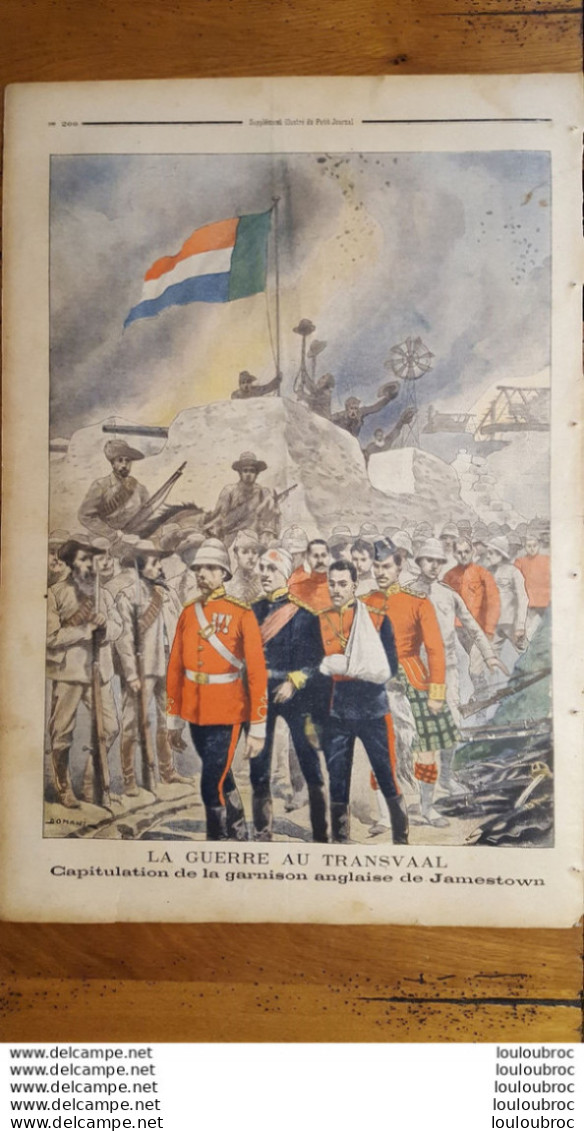 LE PETIT JOURNAL SUPPLEMENT ILLUSTRE 23 JUIN  1901 RETOUR DE CHINE ARRIVEE DES RAPATRIES ET GUERRE AU TRANSVAAL - Le Petit Journal