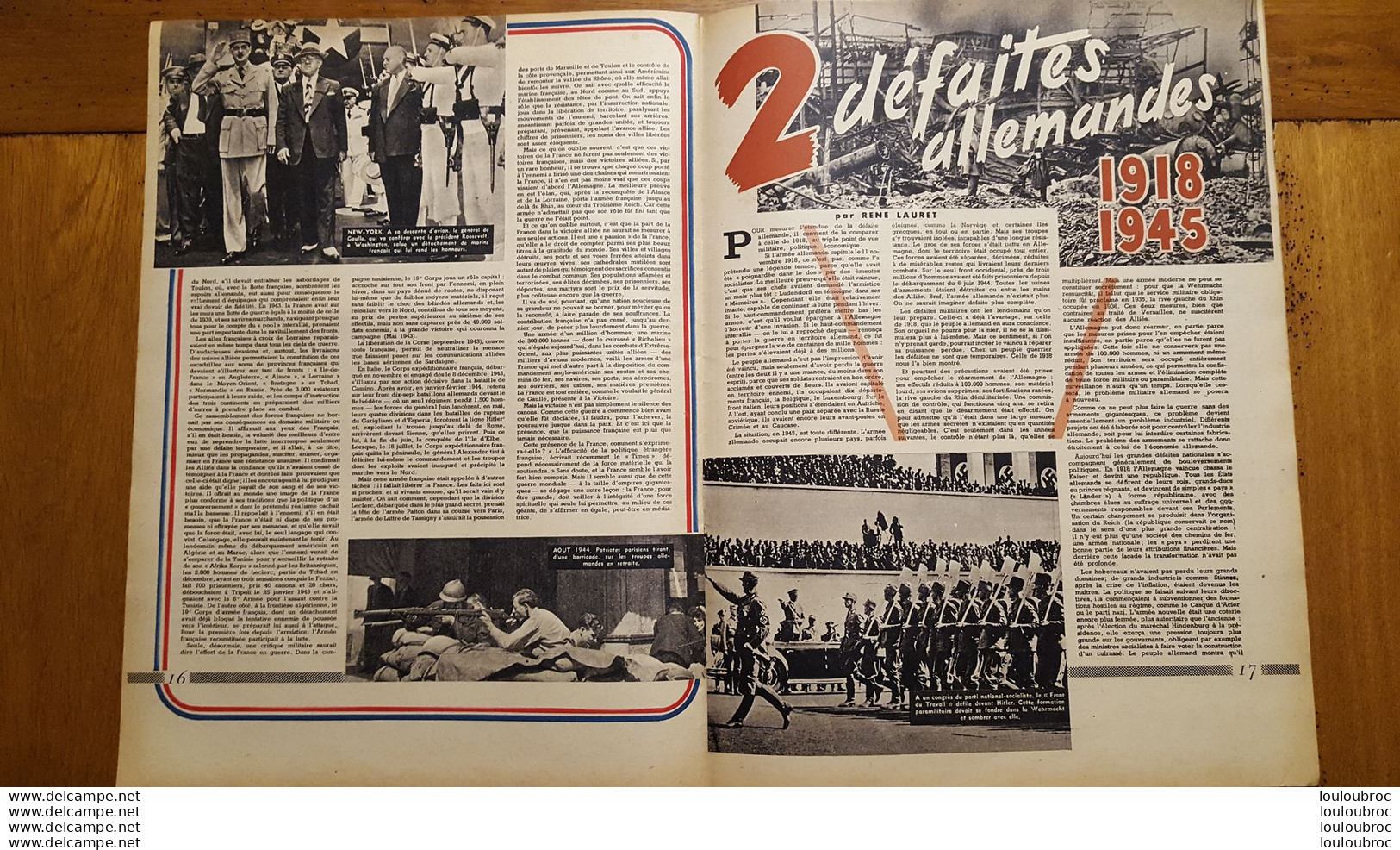 VICTOIRE EDITE PAR LA DIRECTION DES SERVICES DE PRESSE DU MINISTERE DE LA GUERRE 24 PAGES - 1939-45