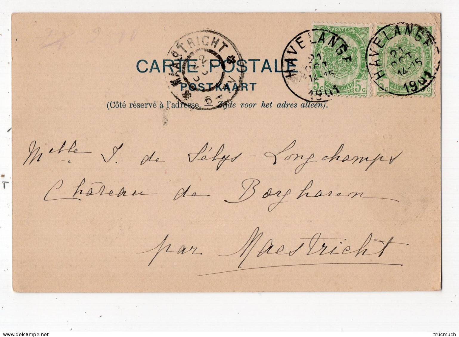 85 - HUY - Vieilles Maisons à Batta *Editeur Félix De Ruyter*1901* - Huy