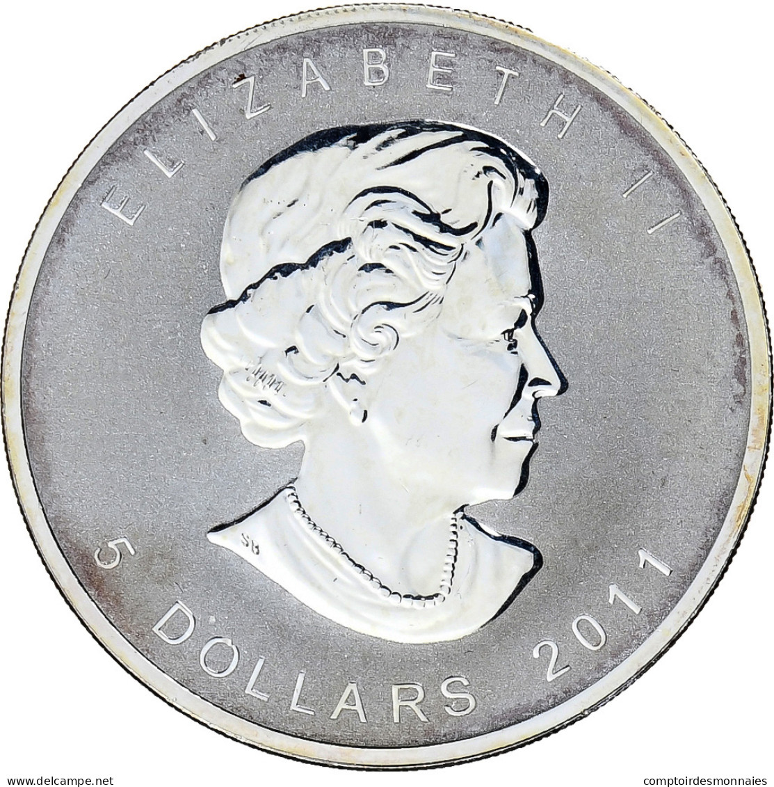 Canada, Elizabeth II, 5 Dollars, 1 Oz, Maple Leaf, 2011, Ottawa, BE, Argent, FDC - Canada
