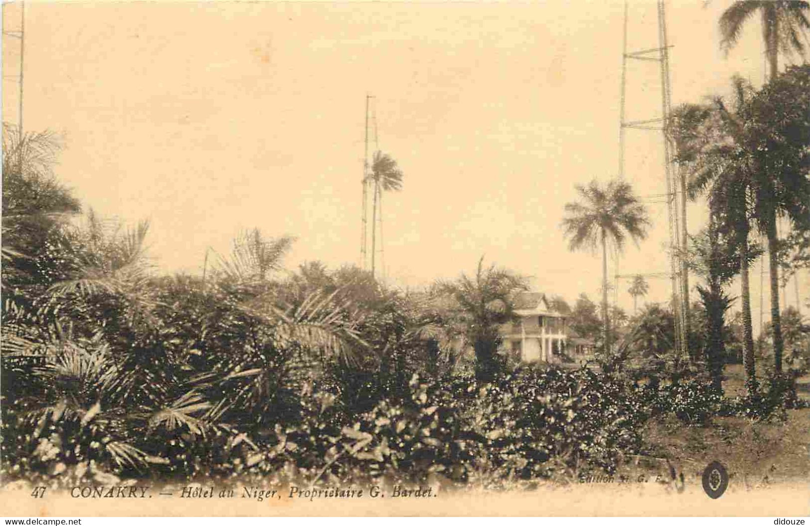 Guinée Française - Conakry - Hotel Du Niger - Correspondance - CPA - Voir Scans Recto-Verso - Guinée Française