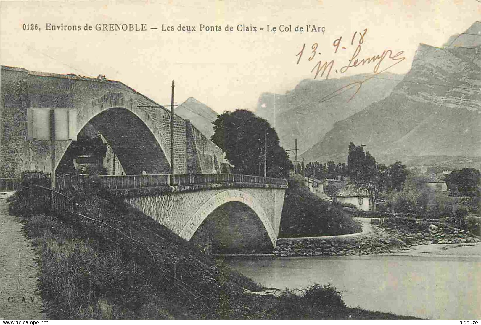 38 - Claix - Les Deux Ponts De Claix - Le Col De L'Arc - CPA - Voir Scans Recto-Verso - Claix