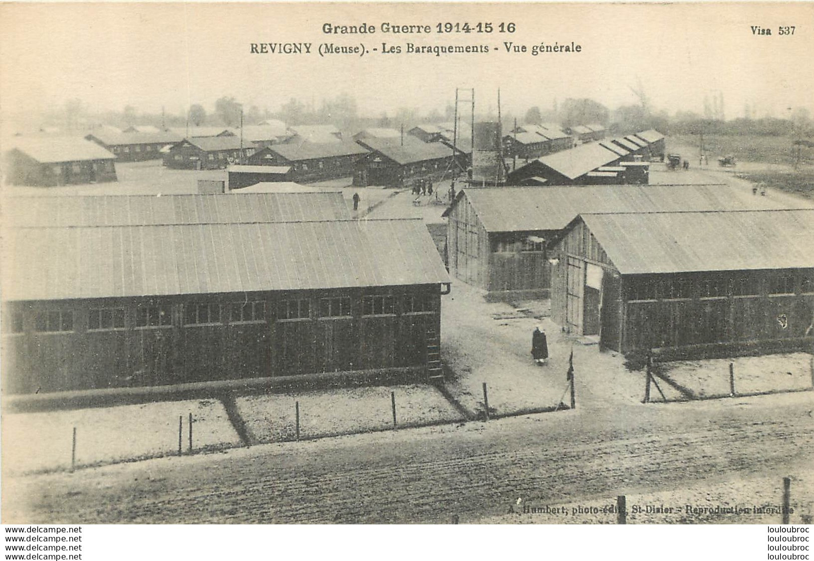 REVIGNY LES BARAQUEMENTS VUE GENERALE GUERRE 1914-1918 - Revigny Sur Ornain