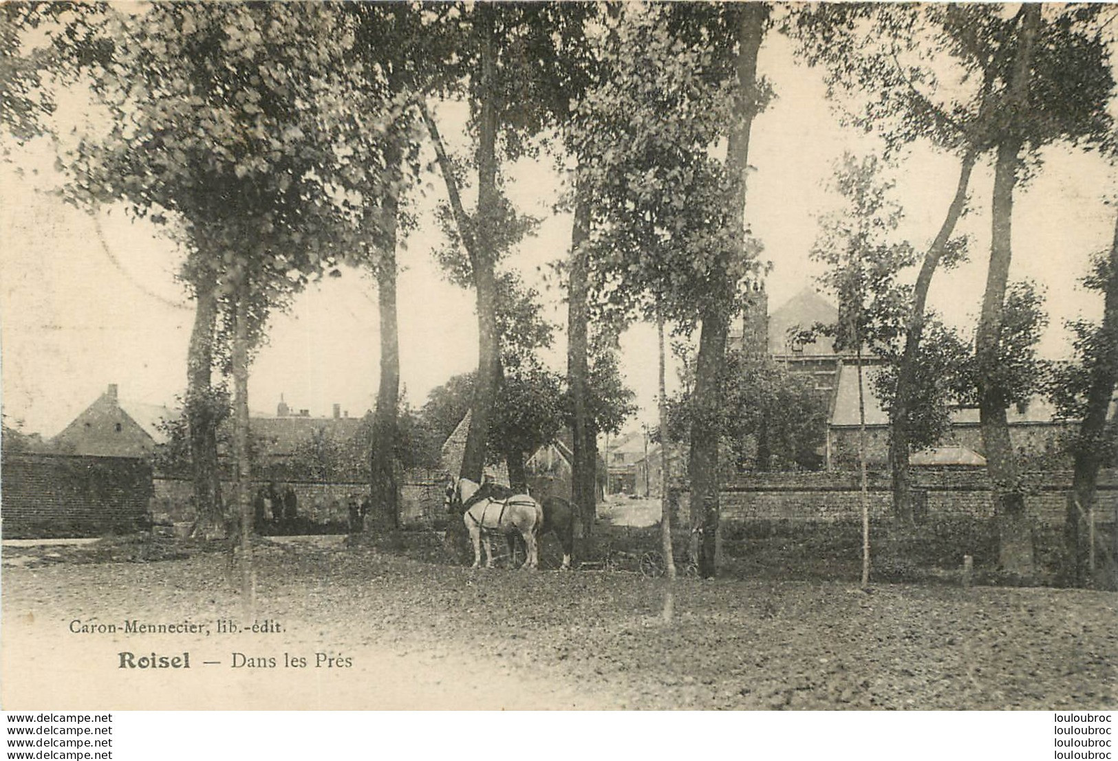 ROISEL DANS LES PRES  CARTE  ALLEMANDE - Roisel