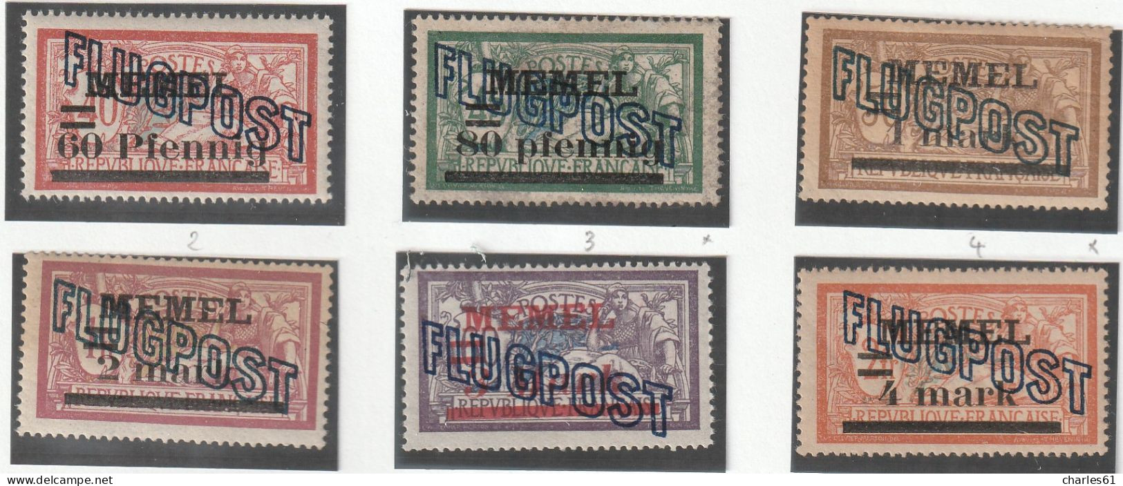 MEMEL - LOT TIMBRES (1920/22) Neufs **/*/OBL : Cote +180€ - Sonstige & Ohne Zuordnung