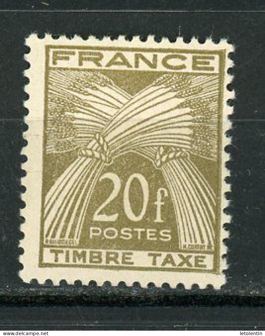 FRANCE - TAXE N° Yt 87 * - 1859-1959 Neufs