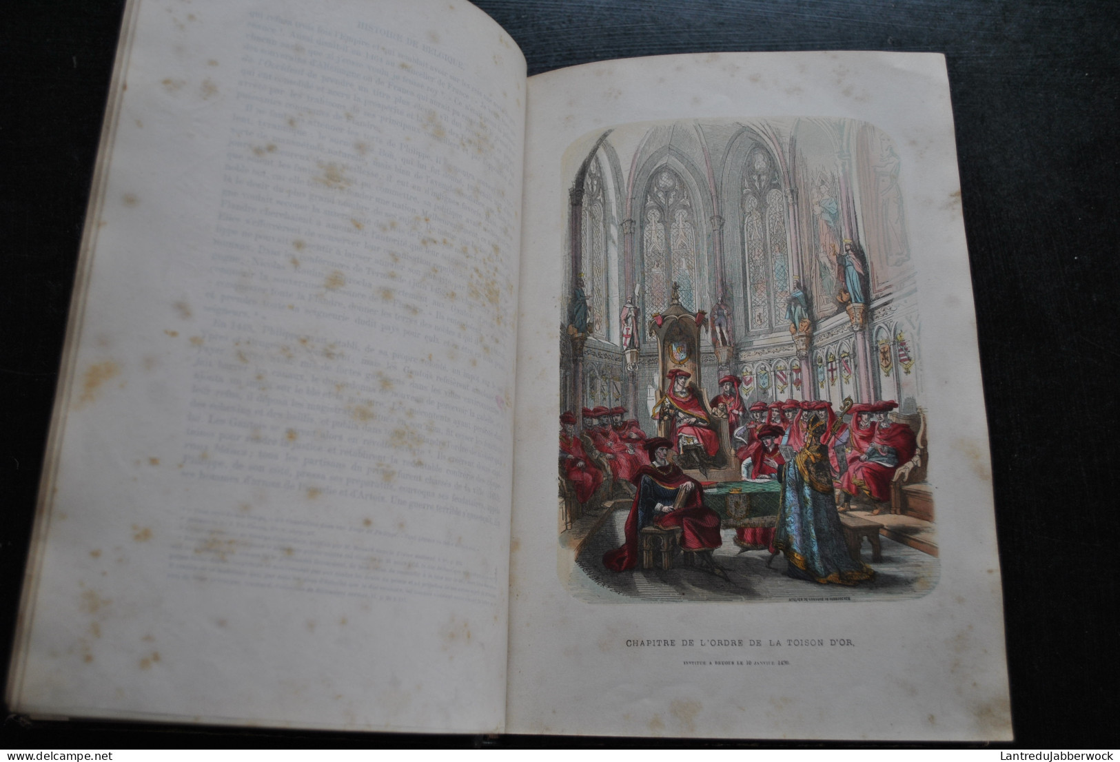 Théodore JUSTE Histoire De La Belgique Depuis Les Temps Primitifs Fin Règne Léopold 1er Tome 2 SEUL Gravures Couleurs - België