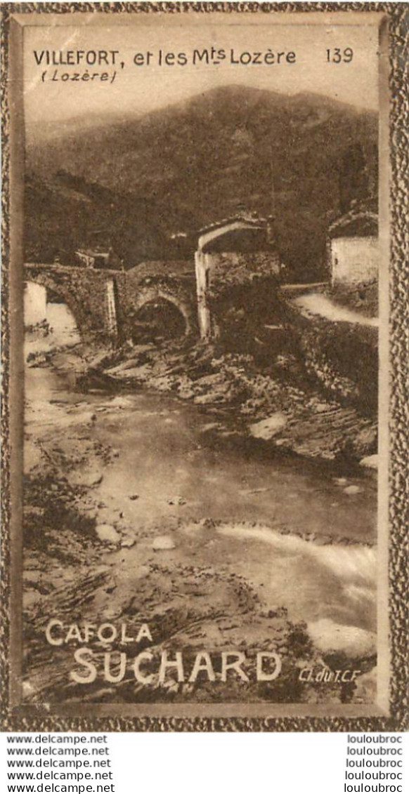 CHROMO CAFOLA SUCHARD  VILLEFORT ET LES MTS LOZERE - Suchard