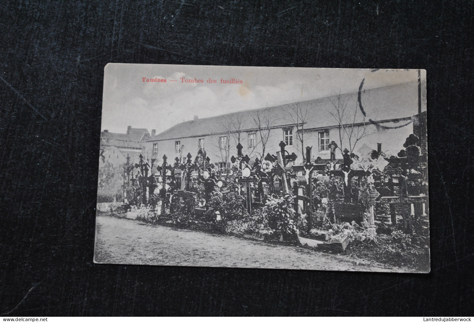 Ancienne Carte Postale De Tamines Tombes De Fusillés 1914 1918 WW1 Sambreville Pas D'éditeur Envoi à Paris Pas De Timbre - Sambreville