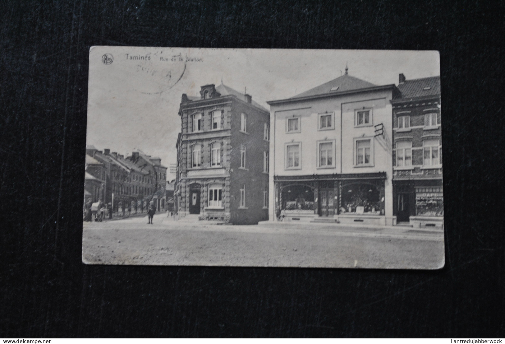 Ancienne Carte Postale De Tamines Rue De La Station Sambreville éditeur NELS De Roover Goffart Envoi à Ostende 1922 - Sambreville