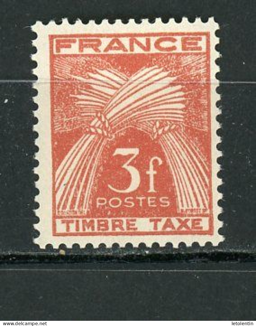 FRANCE - TAXE N° Yt 83 ** - 1859-1959.. Ungebraucht