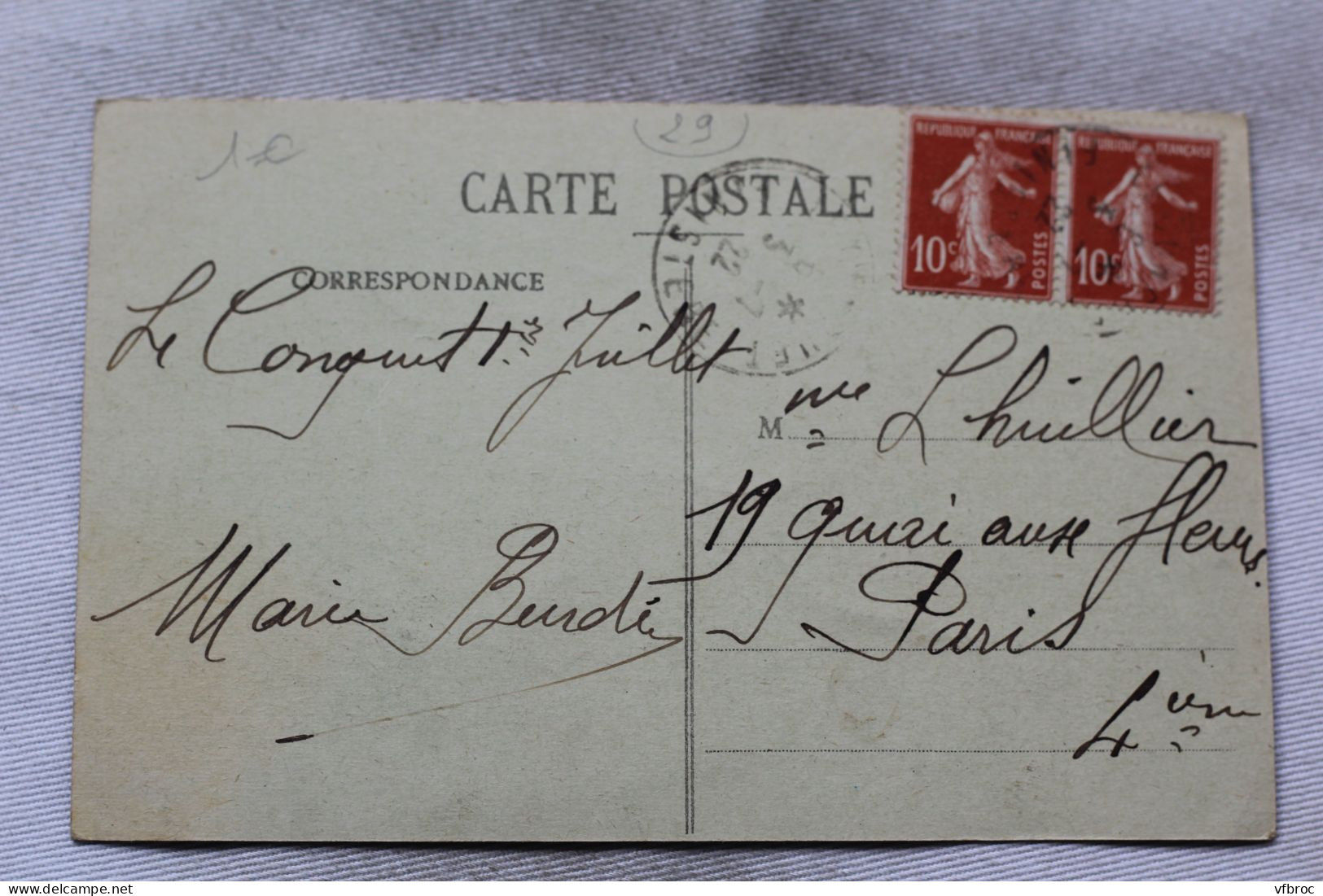 N337, Cpa 1922, Le Conquet, Vue Générale, Finistère 29 - Le Conquet
