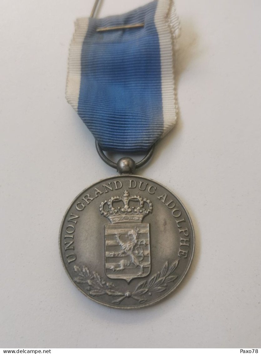 Luxembourg Médaille, Union Grand Duc Adolphe. - Sonstige & Ohne Zuordnung