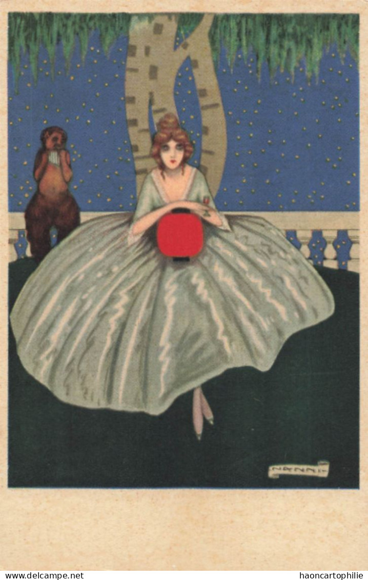 Illustrateur Nanni Femme Publicité Pour Marsala Florio - Nanni