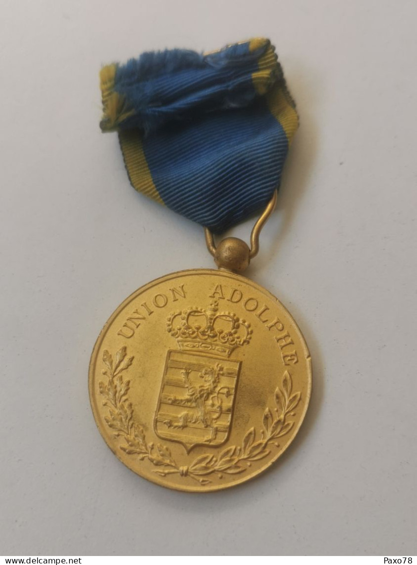 Luxembourg Médaille, Union Grand Duc Adolphe. - Otros & Sin Clasificación