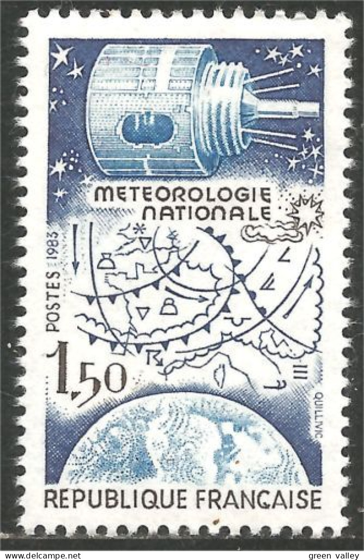 352 France Yv 2292 Satellite Météorologie Meteo Meteorology Espace Space MNH ** Neuf SC (2292-1d) - Europa