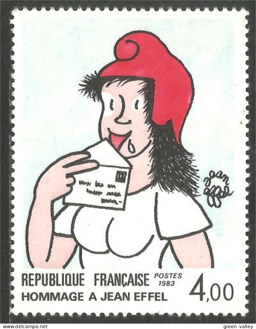 352 France Yv 2291 Dessin Humoristique Postal Drawing Effel MNH ** Neuf SC (2291-1d) - Poste