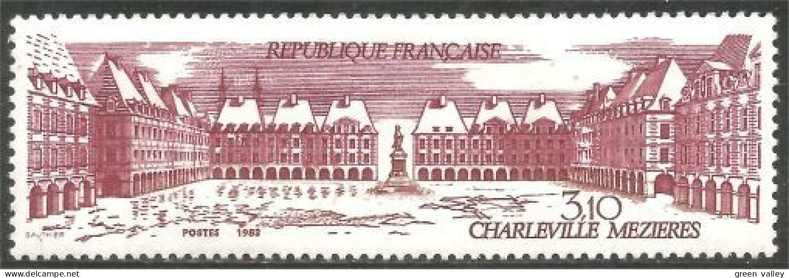 352 France Yv 2288 Charleville Mézières MNH ** Neuf SC (2288-1b) - Monuments