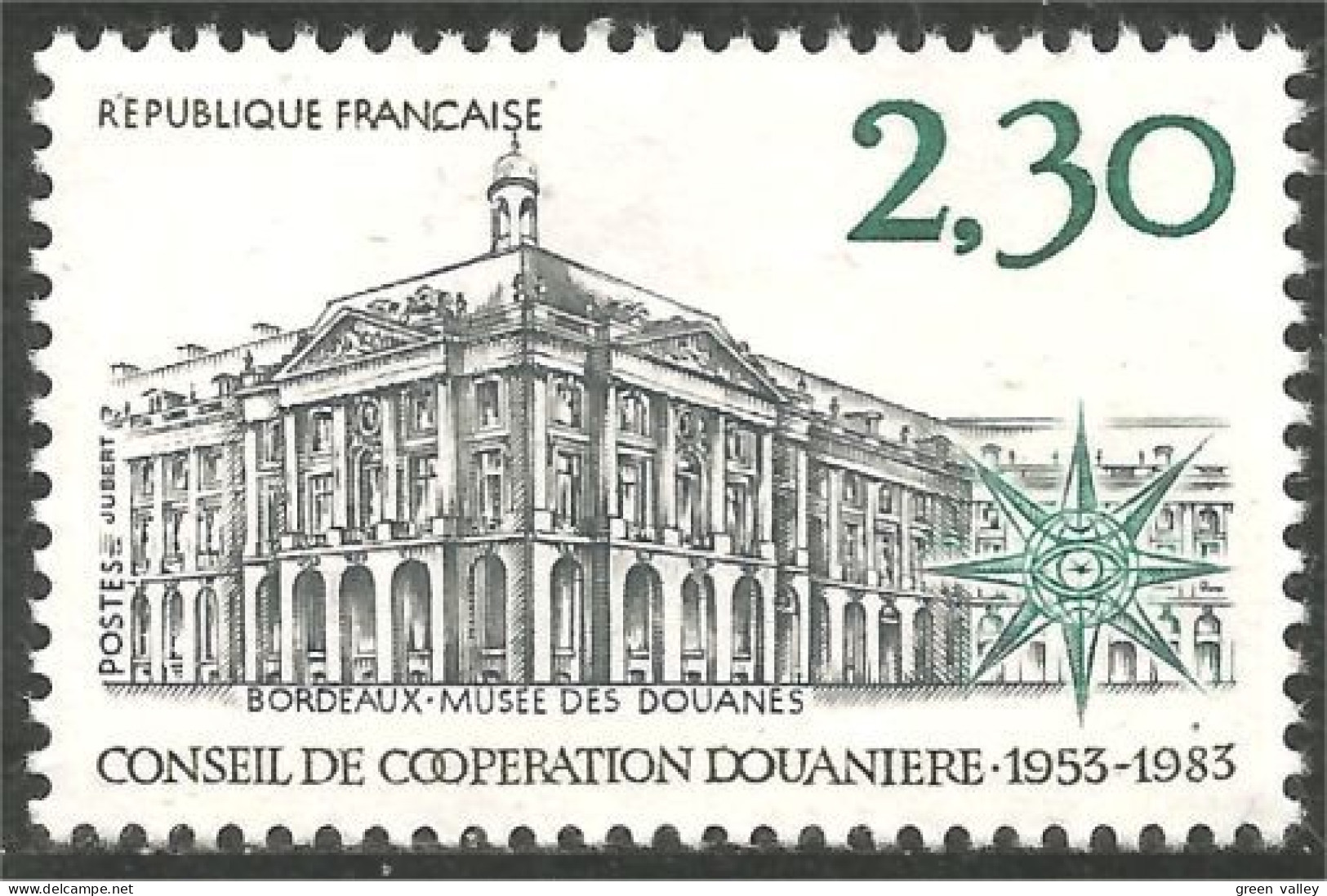 352 France Yv 2289 Musée Douanes Bordeaux Customs Museum MNH ** Neuf SC (2289-1b) - Fábricas Y Industrias