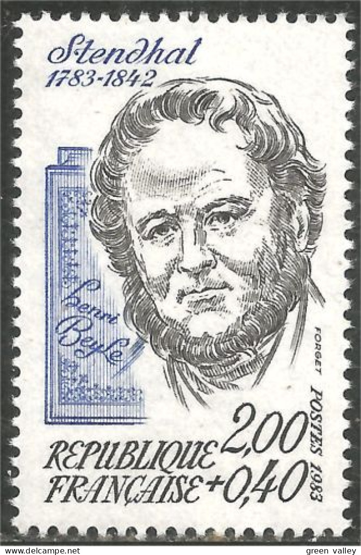 352 France Yv 2284 Stendahl Ecrivain Writer MNH ** Neuf SC (2284-1d) - Other & Unclassified