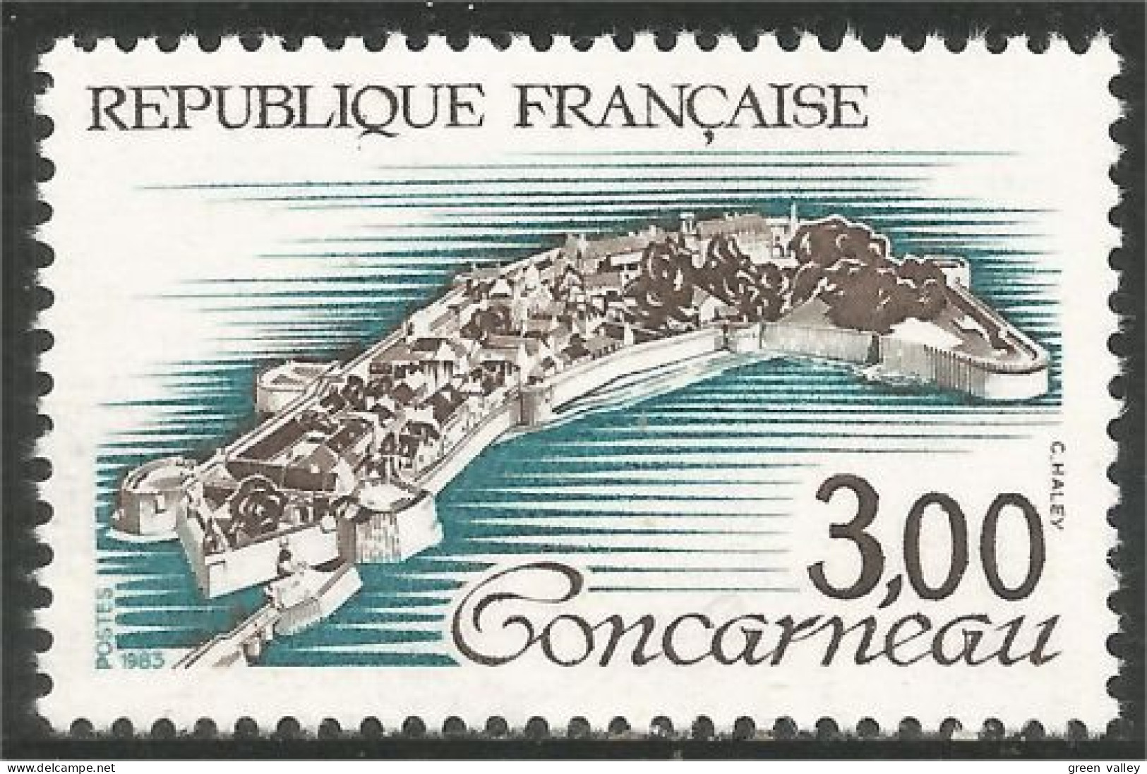 352 France Yv 2254 Concarneau Remparts Ile Island MNH ** Neuf SC (2254-1b) - Geografia