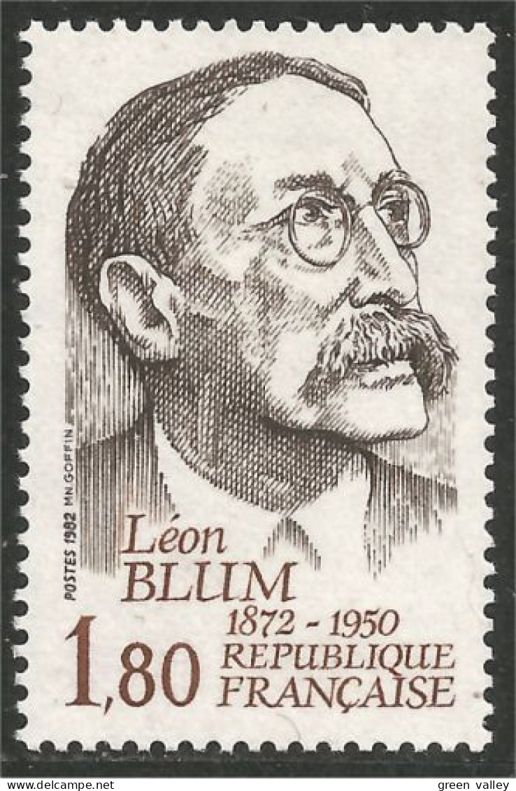 352 France Yv 2251 Léon Blum Politicien Politician MNH ** Neuf SC (2251-1c) - Autres & Non Classés