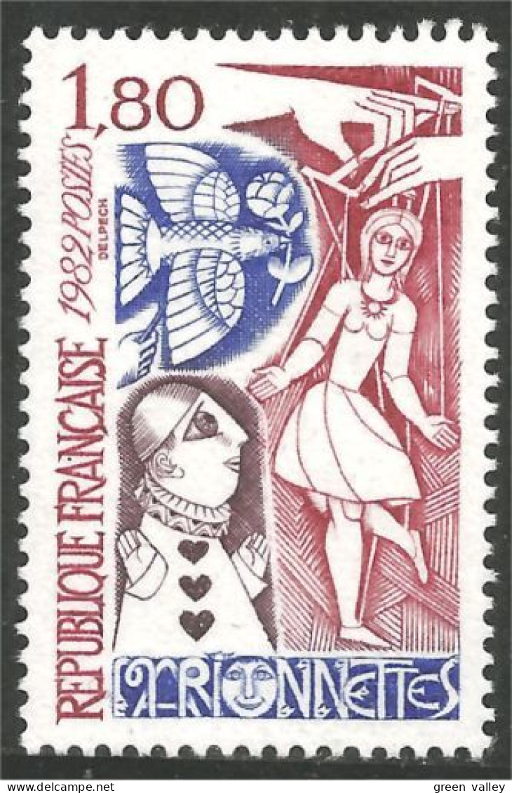 352 France Yv 2235 Marionnettes Dance Danse Puppets MNH ** Neuf SC (2235-1e) - Dance