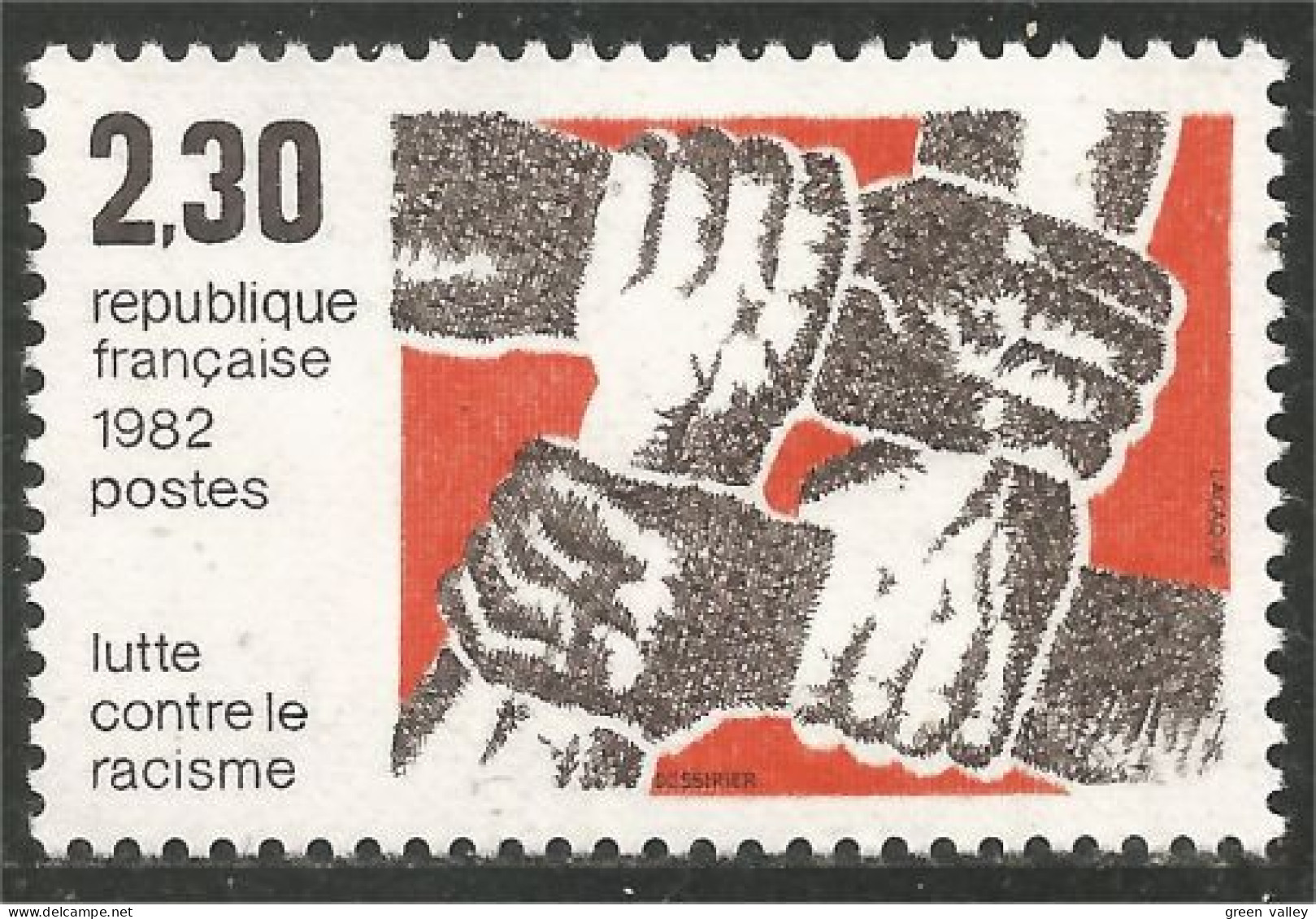 352 France Yv 2204 Lutte Racisme Racism Fight MNH ** Neuf SC (2204-1b) - Other & Unclassified