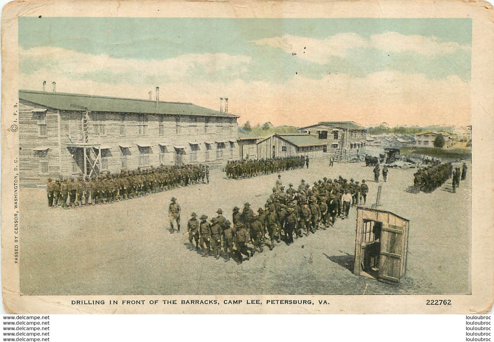 PETERSBURG   DRILLING IN FRONT OF THE BARRACKS CAMP LEE - Altri & Non Classificati