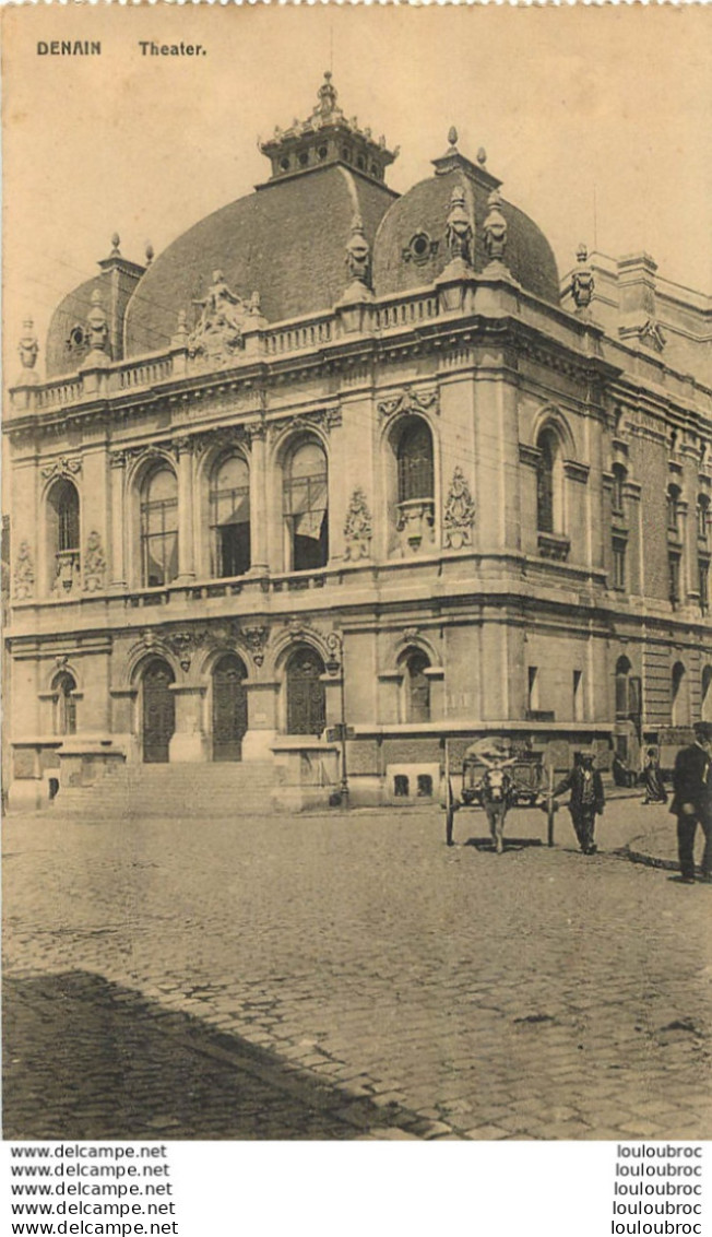 DENAIN THEATRE  CARTE ALLEMANDE 1918 AVEC CACHET - Denain