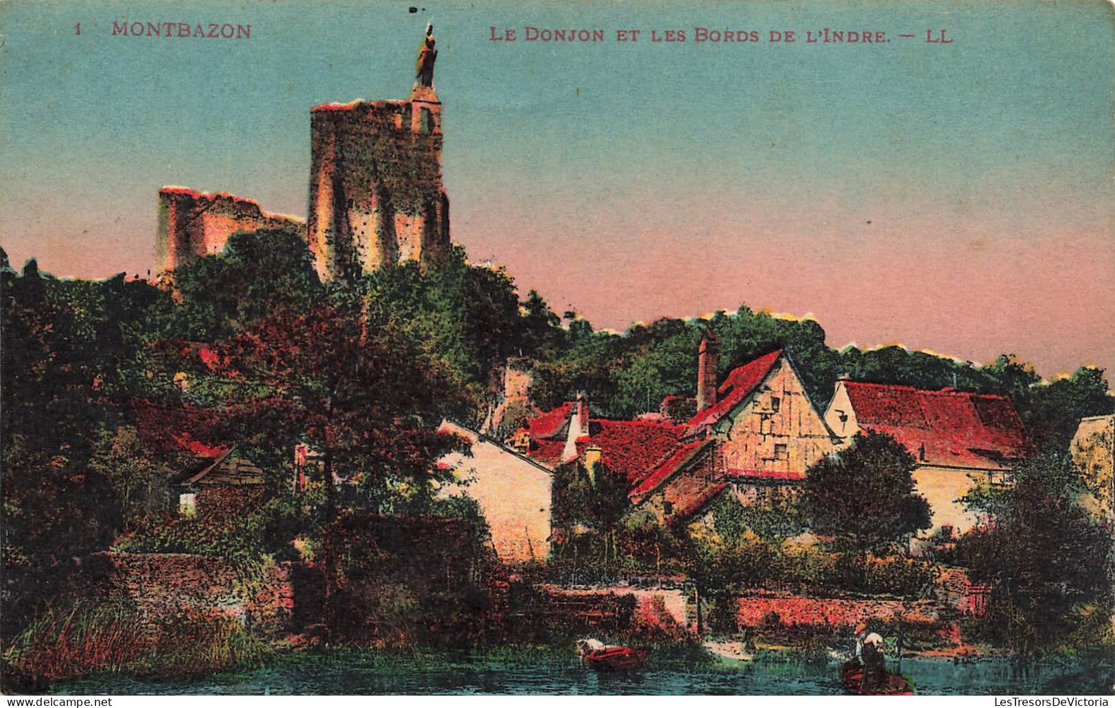 FRANCE - Montbazon - Le Donjon Et Les Bords De L'Indre - Carte Postale - Montbazon