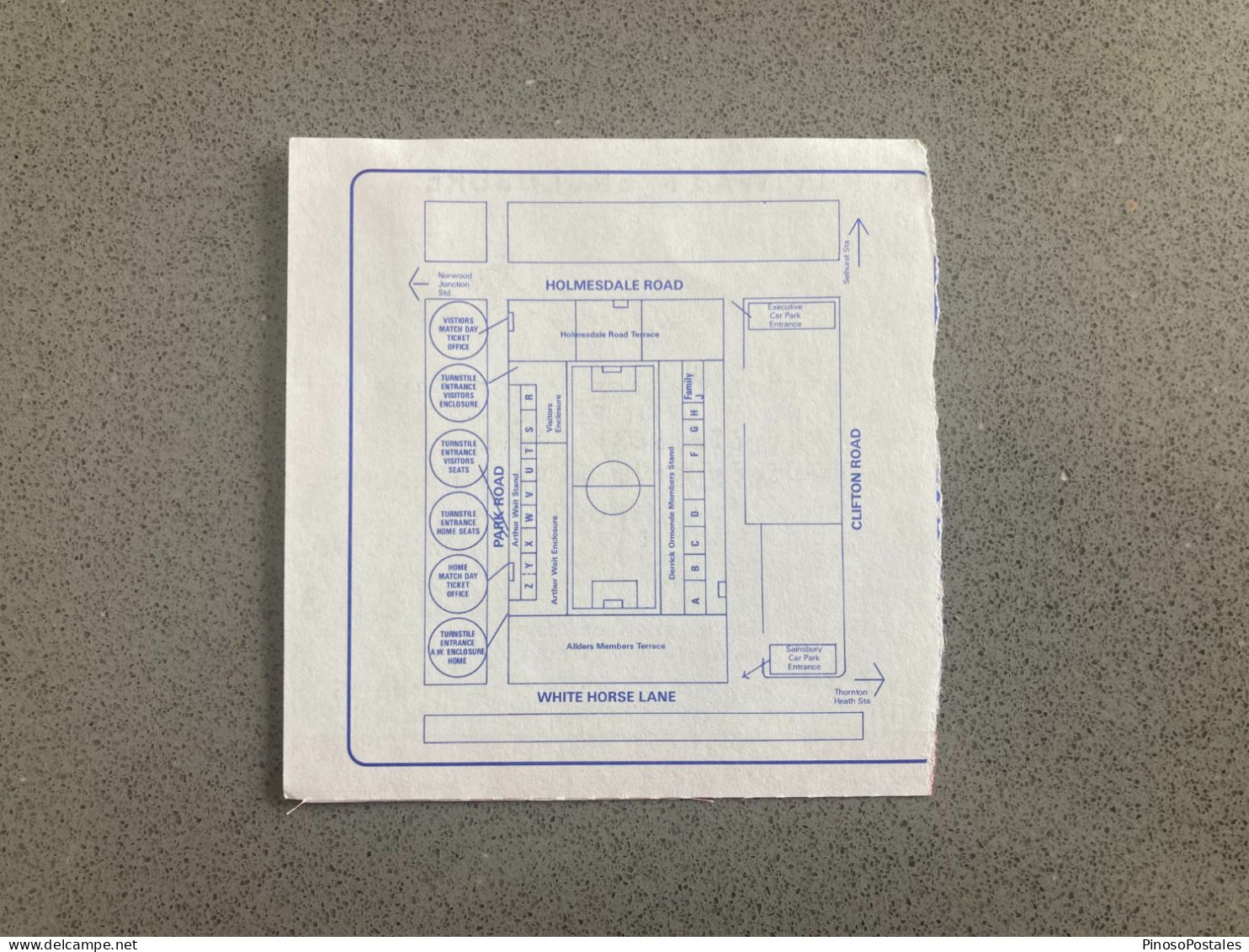 Crystal Palace V Rochdale 1989-90 Match Ticket - Eintrittskarten