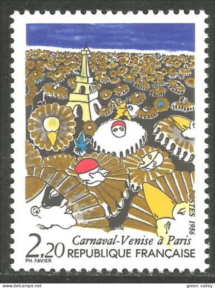 353 France Yv 2395 Carnaval Tour Eiffel Tower Carnival MNH ** Neuf SC (2395-1e) - Monuments