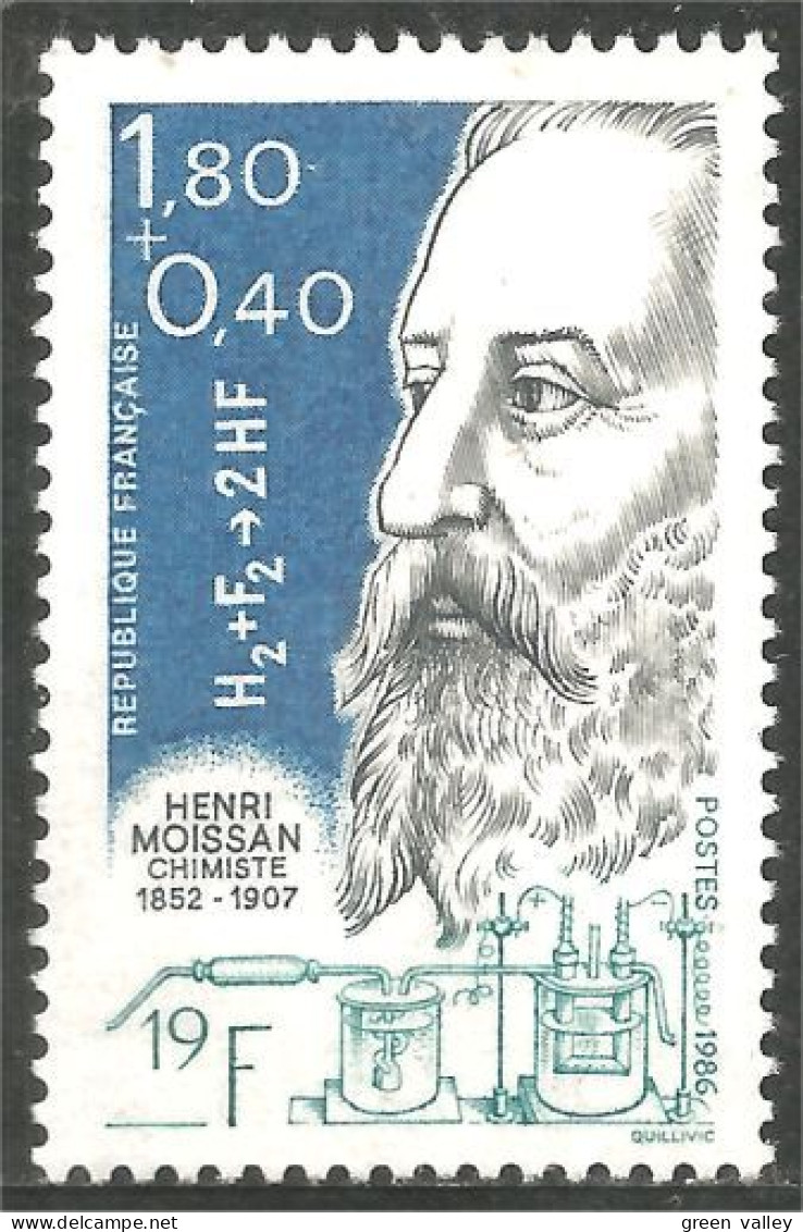 353 France Yv 2397 Henri Moissan Chimiste Chemist MNH ** Neuf SC (2397-1b) - Química