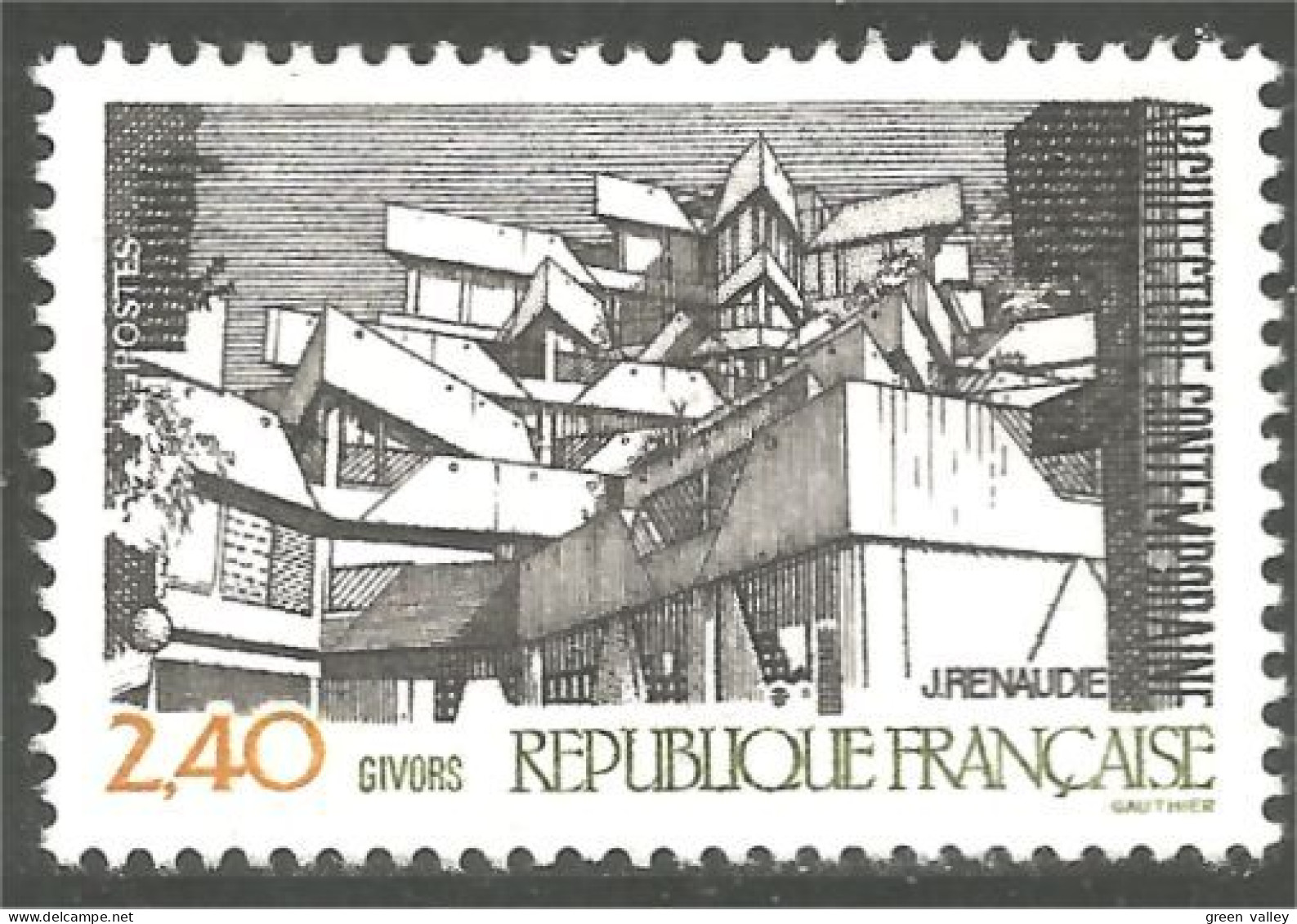 353 France Yv 2365 Givors Moderne Architecture Contemporaine MNH ** Neuf SC (2365-1e) - Monumenten