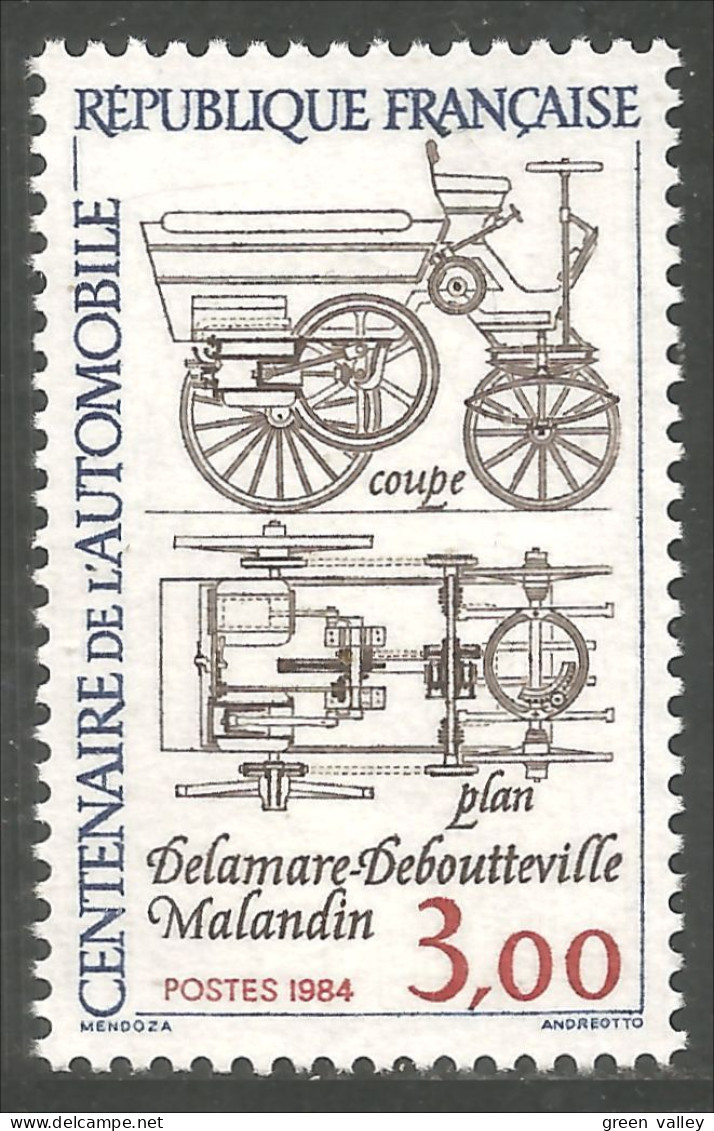 353 France Yv 2341 Centenaire Automobile Car Centenary Auto MNH ** Neuf SC (2341-1c) - Altri (Terra)