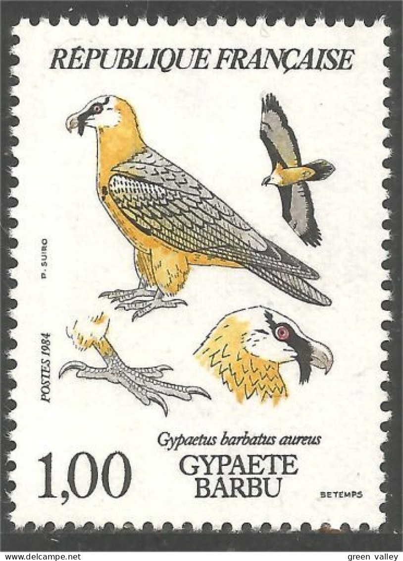 353 France Yv 2337 Gypaète Vautour Bearded Vulture Bartgeier Aquila MNH ** Neuf SC (2337-1b) - Águilas & Aves De Presa
