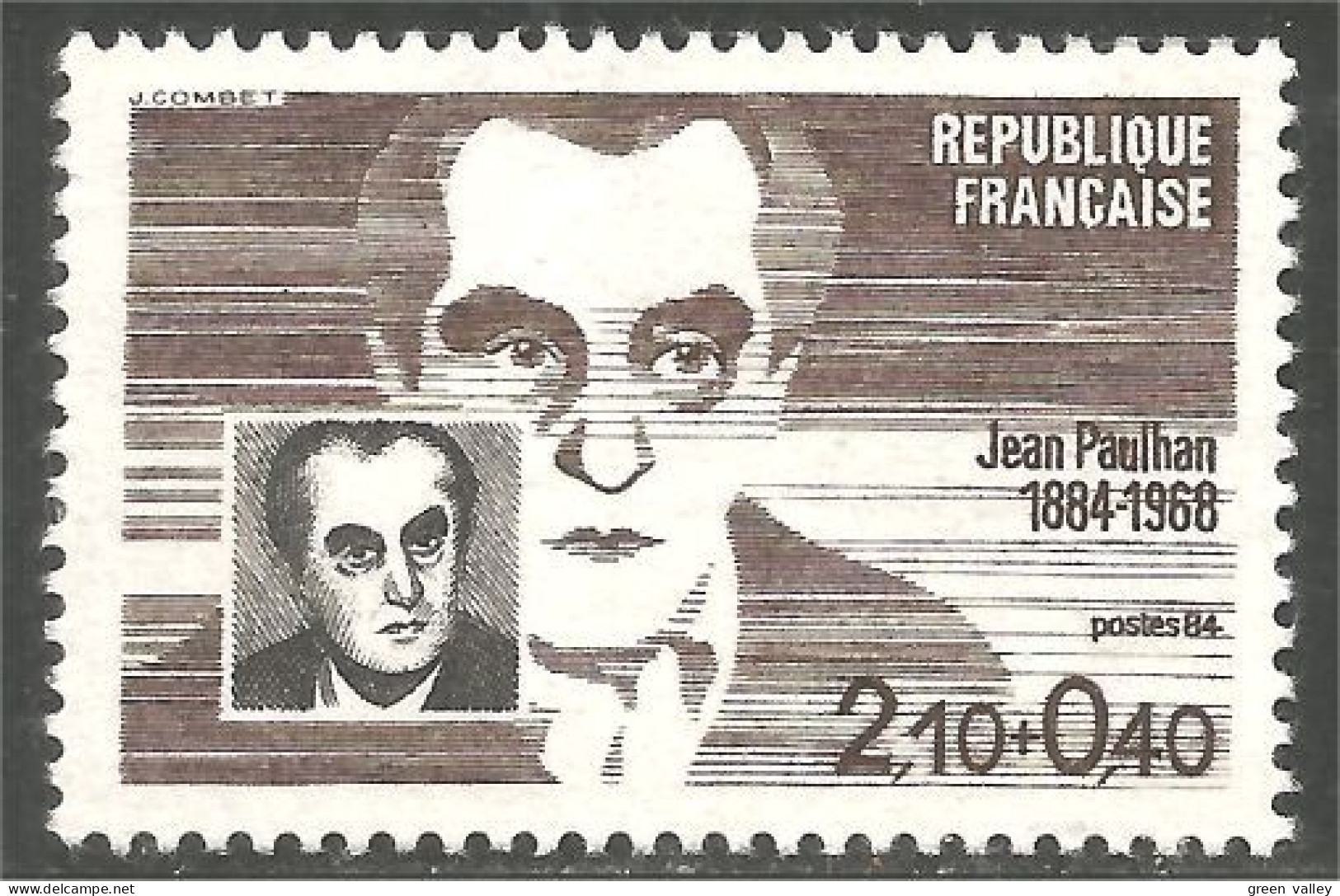 353 France Yv 2331 Jean Paulhan Ecrivain Writer MNH ** Neuf SC (2331-1b) - Writers