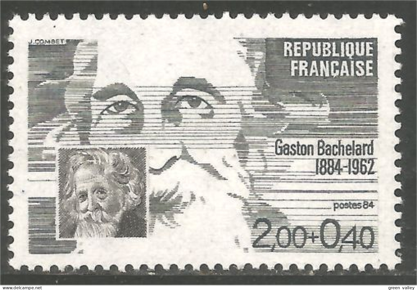 353 France Yv 2330 Gaston Bachelard Ecrivain Philosophe Writer MNH ** Neuf SC (2330-1) - Schrijvers