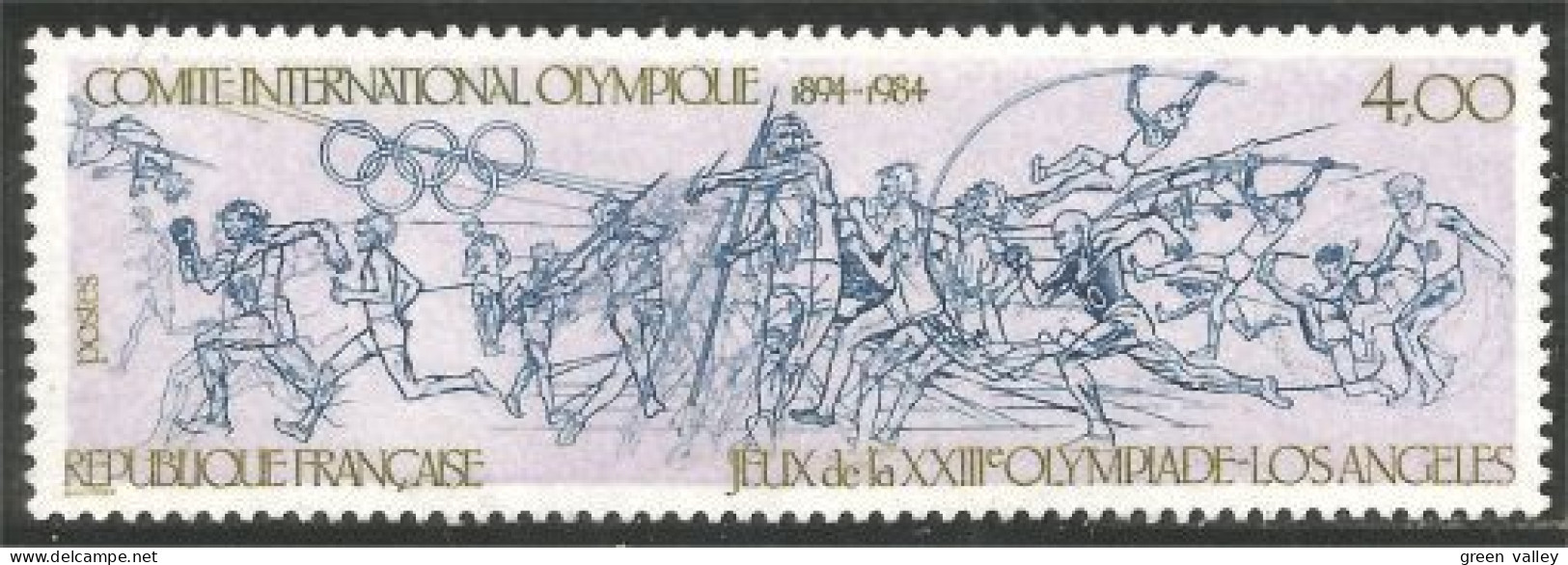 353 France Yv 2314 Jeux Olympiques Los Angeles 1984 Olympics MNH ** Neuf SC (2314-1b) - Verano 1984: Los Angeles