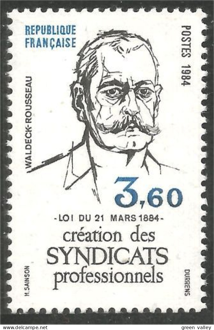 353 France Yv 2305 Syndicats Professionnels Trade Union MNH ** Neuf SC (2305-1b) - Usines & Industries