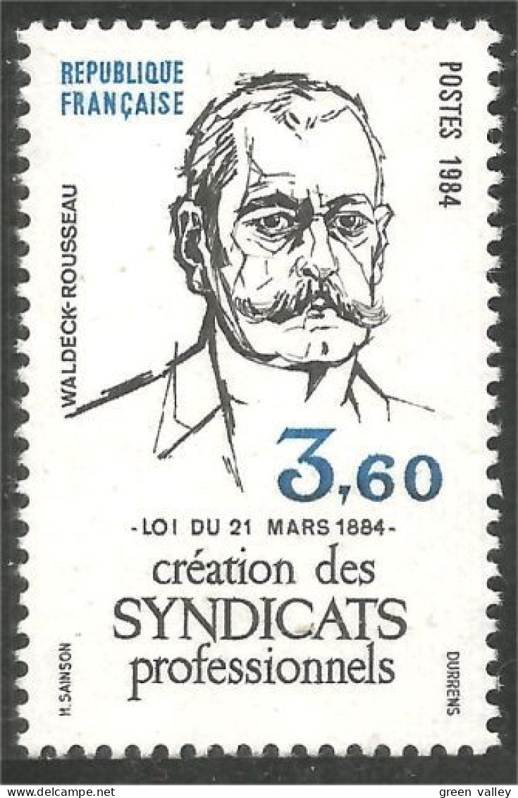 353 France Yv 2305 Syndicats Professionnels Trade Union MNH ** Neuf SC (2305-1b) - Fábricas Y Industrias