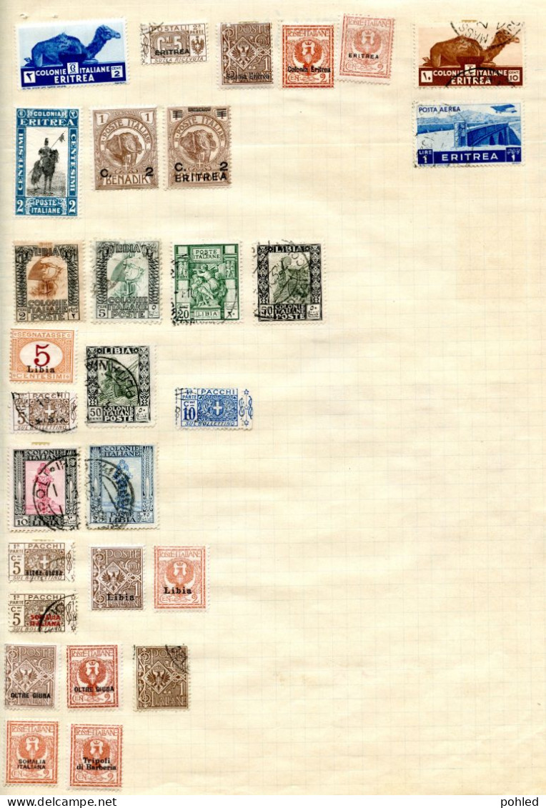 01332KUN*ITALIA*ITALY AND THE COLONIES*SMALLER SET OF VARIOUS STAMPS