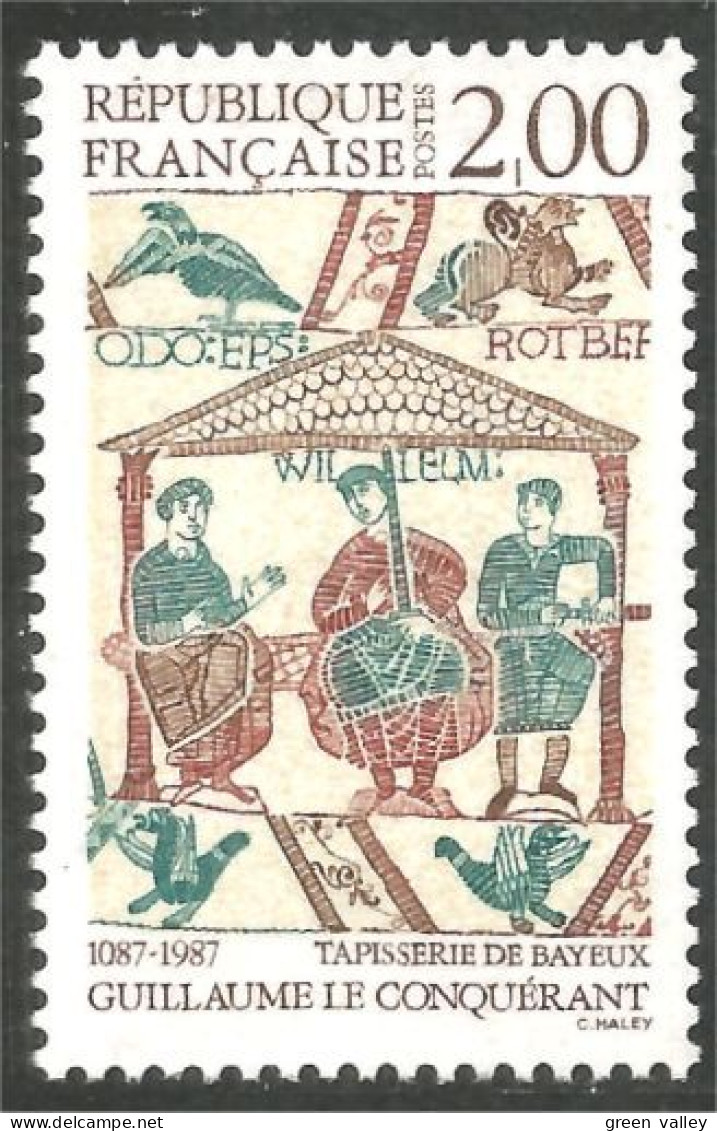 354 France Yv 2492 Guillaume Conquérant Tapisserie Bayeux Tapestry MNH ** Neuf SC (2492-1b) - Textiel