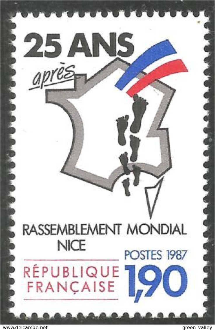 354 France Yv 2481 Rassemblement Pieds Noirs Carte Map MNH ** Neuf SC (2481-1b) - Géographie