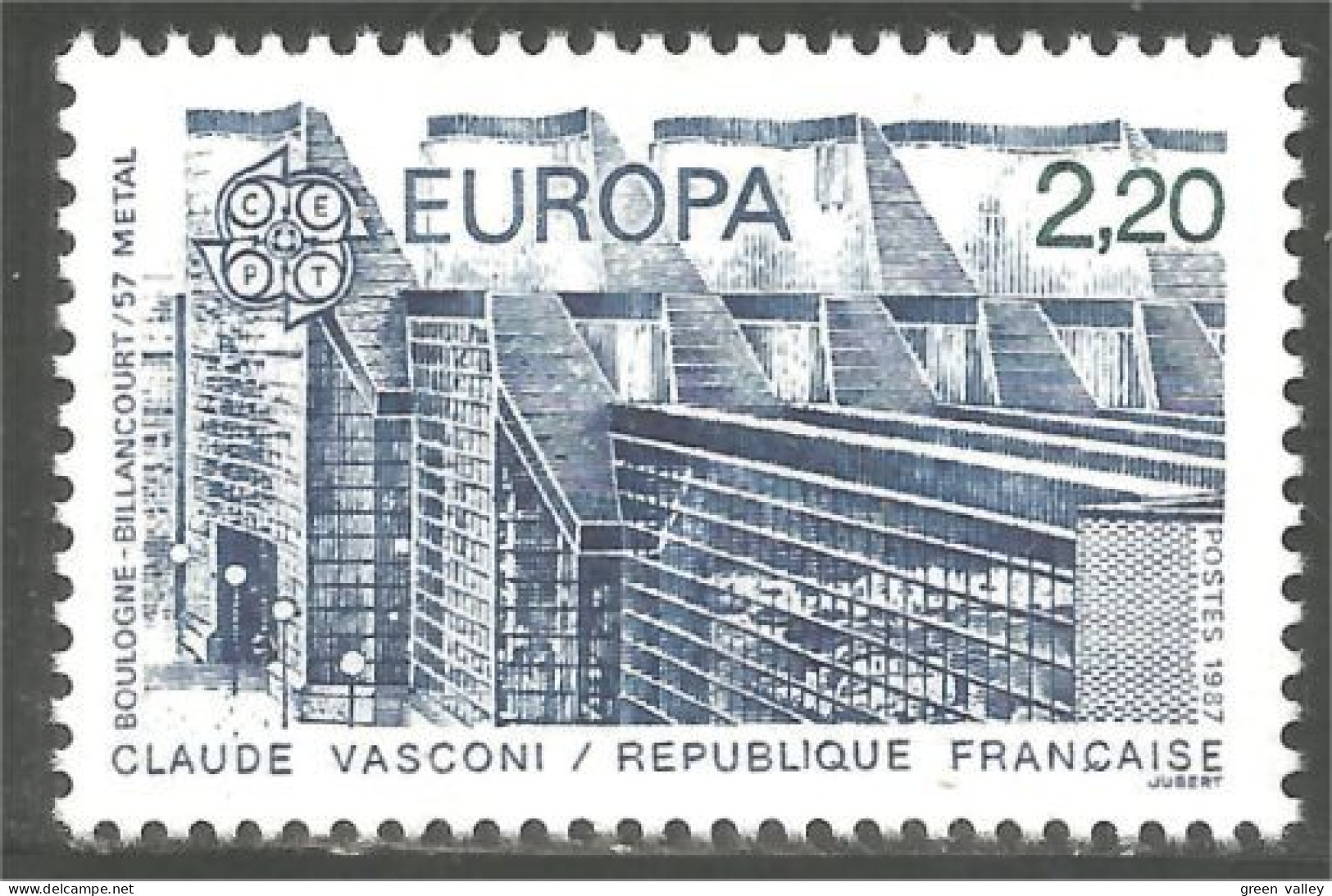 354 France Yv 2471 Europa 87 Modern Architecture Moderne MNH ** Neuf SC (2471-1b) - Andere & Zonder Classificatie